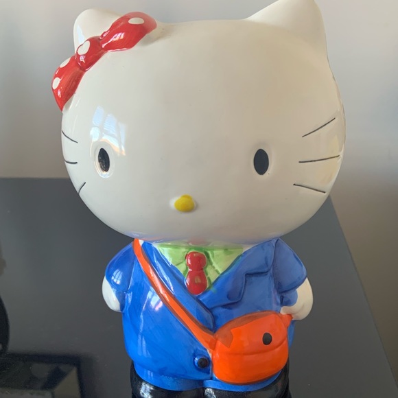 Retro Clay Hello Kitty Piggy Bank - Picture 1 of 3